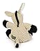 goDog Checkers Donkey With Chew Guard Technology Tough Plush Dog Toy, Tan, Small