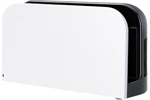 VRUIVR Hard Case TV Dock Station Cover Stand Protective Shell for Switch 2 Protector Skin Solid Color DIY (White)