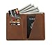 Habitoux Crazy Horse Genuine Cow Leather Passport Holder Travel Wallet Card Holder - RFID Blocking Bifold Wallet for Men and Women