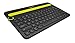 Logitech Bluetooth Multi-Device Keyboard K480 for Computers. Tablets and Smartphones. Black, Compact, Dial and Switch, Spill-Resistant Keyboard - 920-006342 (Renewed)