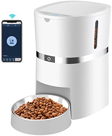 Image showcasing WellToBe Automatic Cat Feeder WiFi Enabled 2.4G Smart Pet Feeder for ...