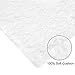 NORCHO Soft Microfiber Non-Slip Rubber Luxury Area Rug for Livingroom Bedroom Bathroom Decor Machine Washable 2.6 x 3.9ft /80 x 120cm White