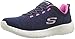 Skechers Sport Women's Burst Equinox Fashion Sneaker, Navy/Hot Pink, 8 M US