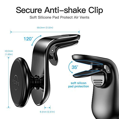 Car Phone MountFLOVEME Upgraded L Type Clip Air Vent Cell
