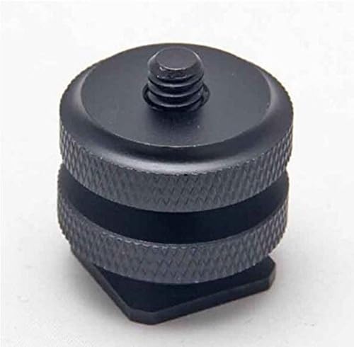 Queenbuygo 1/4"-20 Dual Nuts Tripod Mount Screw for Flash SLR Camera Hot Shoe Adapter to Fix Digital Device