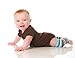 juDanzy Blue Boy Stripes baby leg warmers 4 pack for babies, toddlers and children,12 inches long,one size
