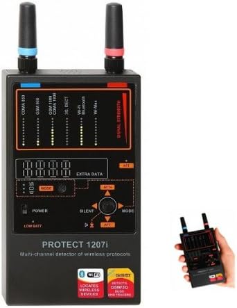 PROFESSIONAL MULTI-CHANNEL RF BUG DETECTOR FOR WIRELESS PROTOCOLS, MULTI-PURPOSE DETECTION