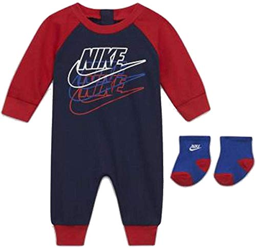 Nike - Tutina Intera Coverall Bimbo Completo con Calzini Neonato 56G831 U90  Blu - 6 Mesi, Blu | Prezzo.it