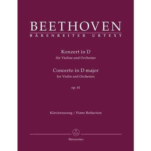 Beethoven - Concerto in D Major Op 61 for Violin and Piano URTEXT Published by Barenreiter