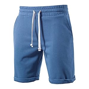 EQKWJ 100% katoen, zachte shorts voor heren, zomer, casual, vrije tijd, korte sportshorts voor mannen