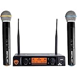Nady DW-22 Dual Digital Wireless Handheld Microphone System – Ultra-low latency with QPSK modulation - Dual XLR and mixed ¼” outputs –