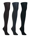 MeMoi Cotton Sweater Flat Knit Tights