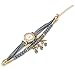 Top Plaza Ethnic Style Womens Wrap Around Watch Rhinestone Beaded Charm Layer Quartz Bracelet Watch - Grey