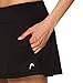 HEAD Women's Athletic Tennis Skort - Performance Training & Running Skirt - Lead Skort Black, X-Small