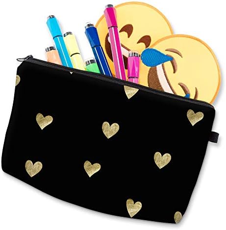 Cosmetic Bag for Women,Loomiloo Adorable Roomy Makeup Bags Travel Waterproof Toiletry Bag Accessories Organizer Liama Gifts (Hearts 51356) 5 Cosmetic Bag for Women,Loomiloo Adorable Roomy Makeup Bags Travel Waterproof Toiletry Bag Accessories Organizer Liama Gifts (Hearts 51356)