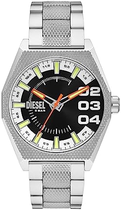Amazon.com: Diesel Watch DZ2155, Silver, Bracelet : Clothing