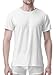 DAVID ARCHY Men's Undershirt Bamboo Rayon Moisture-Wicking White T-Shirts Stretch Crewneck Tees for Men, 3-Pack (L, White)