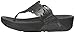 FitFlop Women's Flora Sparkle, Black, 9 M US
