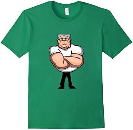 Men's Square Head Bouncer - Men's gift idea T-Shirt Medium Kelly Green