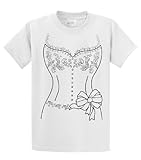 Bride T-Shirt Simple Wedding Dress-White-large