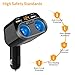 HiGoing Cigarette Lighter Adapter, 80W 2 Sockets Splitter Multi Power Outlet Type C 4.8A Dual USB Car Charger with Voltage Display, Built-in Replaceable 10A Fuse Compatible Mobile Phone GPS Dash Cam