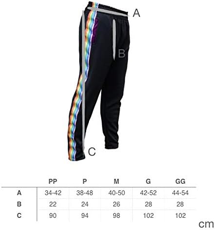 calça faixa arco iris