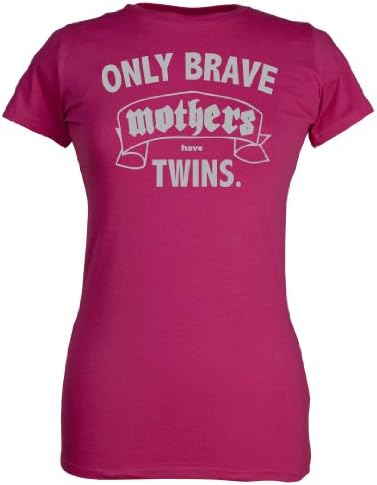 SR - Brave to Have Twins Organic Womens T-Shirt - Mothers T Shirt - Mums T-Shirt - Funny Mum's T Shirt