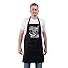Bang Tidy Clothing BBQ Apron Funny Aprons For Men Chillin' n Grillin' Barbecue Grill Kitchen Gift Black One Size