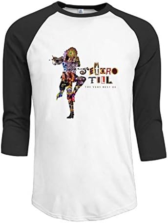 SZYYMM Jethro Tull Men's 3/4 Sleeve Raglan Baseball T-Shirt Black