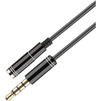 ARCHEER 3.5mm 4 Poles Headphone Extension Cable (5ft/1.5m), 3.5mm Male to Female Stereo Jack Audio Cable Headset Extension Cord Slim Aux Cable for Earphone/Microphone/Speakers/Phones/iPad/Tablets/PCs