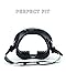 Dive Ace Classic Oval Dive Mask - Silicone Comfort Fit - Fog Free Tempered Glass Lens - Wear it Snorkeling & Spearfishing - Retro Single Lens Snorkel Mask