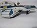 Star Wars 30th Anniversary Saga 2007 Vehicle OBI-Wan Episode III Blue Jedi Starfighter