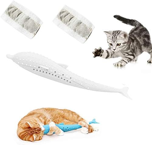 cat self cleaning toothbrush with catnip inside