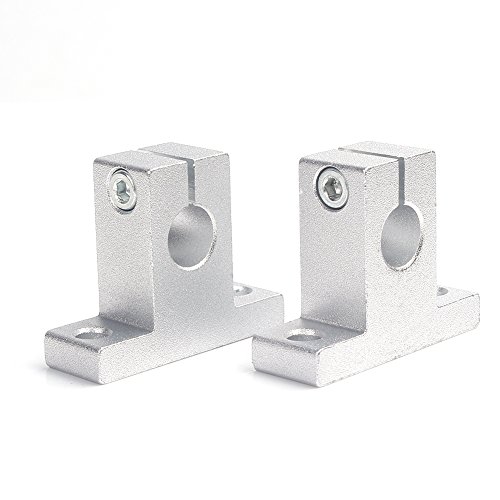 W8sunjs 2pcs SK10 Size 10mm CNC Linear Rail Shaft Guide Support