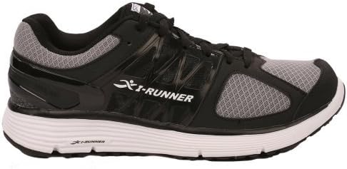 Hylan iRunner Chaplin Men's Therapeutic Athletic Extra Depth Shoe Leather-and-Mesh Lace - Black and White 10.5 Medium (D) Black/White Lace US Men