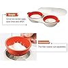 Draining Egg Boiler, Eggs Poacher Cup Microwaveable, Double Cup Egg Cooker Egg Steamer Kitchen Gadget, Microwave Food…
