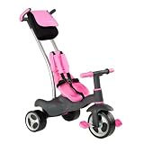 Molto - Triciclo con cinturones y bolsa, color rosa (13213)
