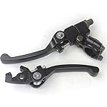 Wingsmoto Folding Clutch Lever with Perch + Brake Lever for Dirt Pit Bike 110 125cc 7/8" Handble Bar