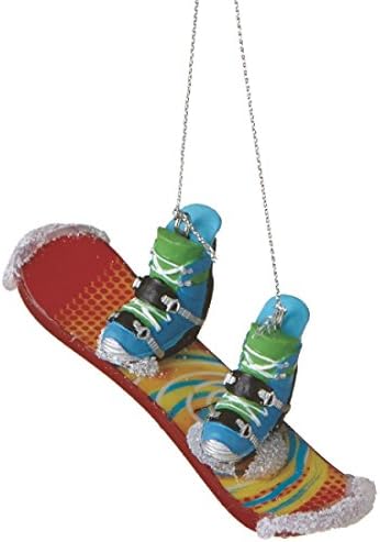 Midwest CBK 4" Resin Glitter Snowboard Ornament