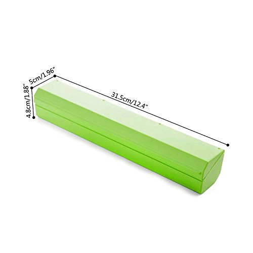 PAWACA Plastic Wrap Cutter, Food Freshness Wrap Dispenser, Foil and Cling Film Cutter Plastic Storage Holder Kitchen Accessories