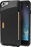 Smartish iPhone 6/6S Wallet Case - Wallet Slayer Vol. 1 [Slim + Protective] Credit Card Holder for Apple iPhone 6S/6 (Silk) - Black Onyx