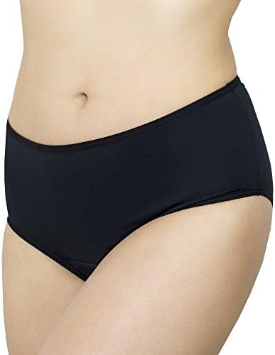 Confi Period Panties - Odor Control and Waterproof Underwear (XS, Black)
