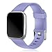 Wepro Bands Compatible with Fitbit Versa SmartWatch, Watch Replacement Band for Women Men Kids, Small, 2 Pack, Periwinkle, Teal