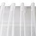 Deconovo White Sheer Curtains Rod Pocket Linen Look White Sheer Curtains Sheer Panels for Bedroom 52W x 95L White 2 Panels
