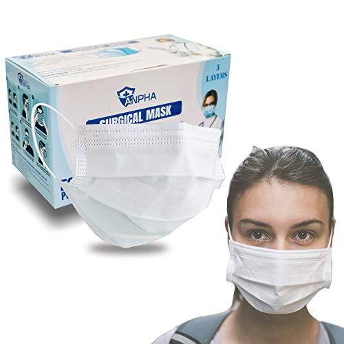 Disposable Face Masks 3 Ply Disposable Face Masks Level 3 White Fave