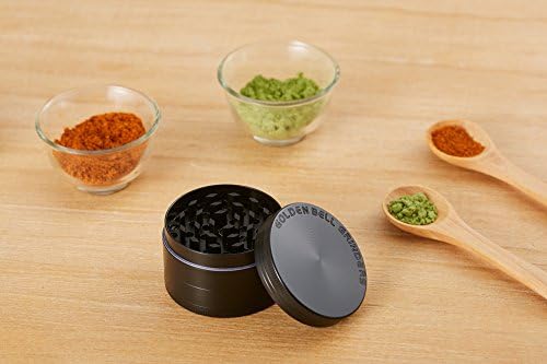 LIHAO Grinder Garrantie à Vie, 2”(5cm) Grinder en Zinc Alliage en 4 pièces - Noir - Cuisine A Vivre LIHAO Grinder Garrantie à Vie, 2”(5cm) Grinder en Zinc Alliage en 4 pièces - Noir