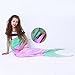 Echolife Mermaid Tail Blanket Super Soft Fleece Sleeping Bags Flannel Mermaid Blanket Tail Great Gifts for Kids Girls 3-12 Year Olds (Purple)