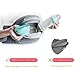 Bebamour Baby Carrier Newborn Ergonomic Convertible Baby Carrier Foldable Hip Seat Attached 3pcs Baby Drool Bibs,Head Hood,Waist Supporter Pad(Grey)