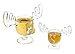A&R Collectibles Christmas Eggnog 8 oz. Moose Mug with Moose Shot Glass - Acrylic Safer Than Glass