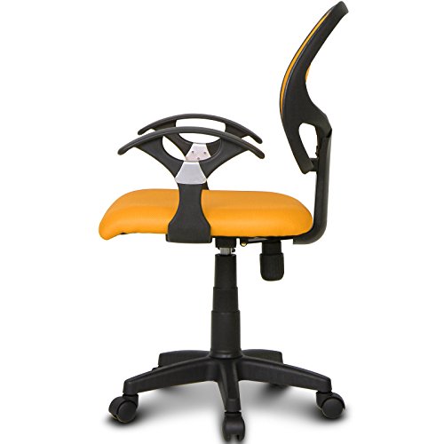 Miadomodo-Sedia-girevole-cameretta-bambini-con-schienale-in-rete-arancione